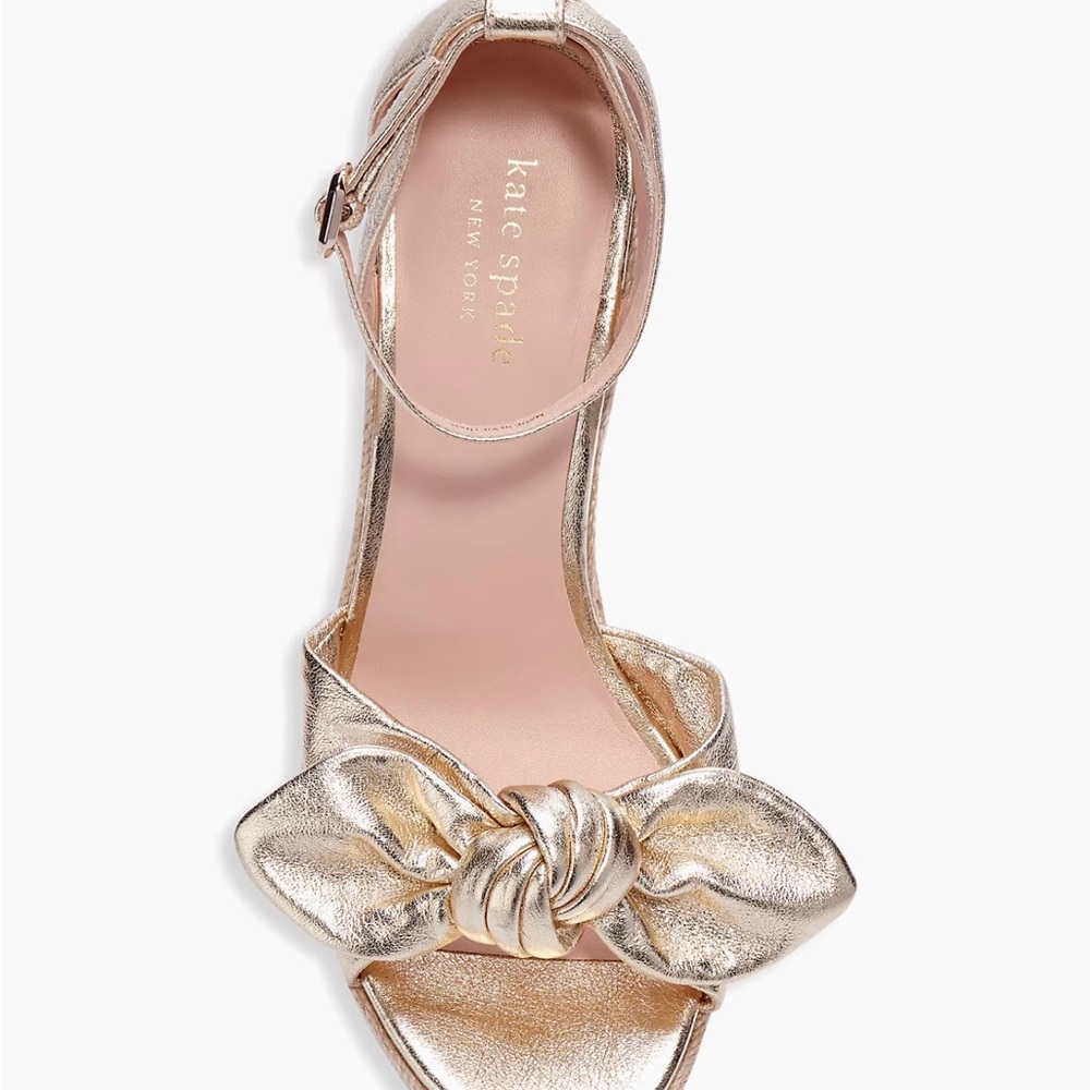 Tianna Metallic Leather Espadrille Wedge Sandals
kate spade New York